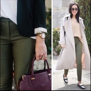 J. CREW Ryder Pants Olive Green {2C40}